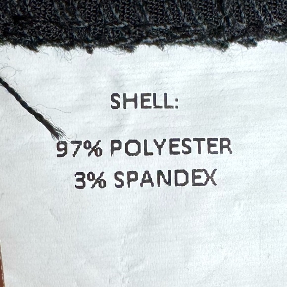 Melloday Black Satin and Lace Trim Asymmetric Hem Dress Size Large - Picture 7 of 7